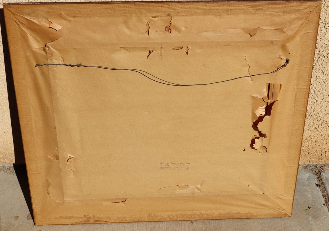 EDWIN C. SAUTER Original Mid Century oil painting of a Pretty Gypsy Woman - 6