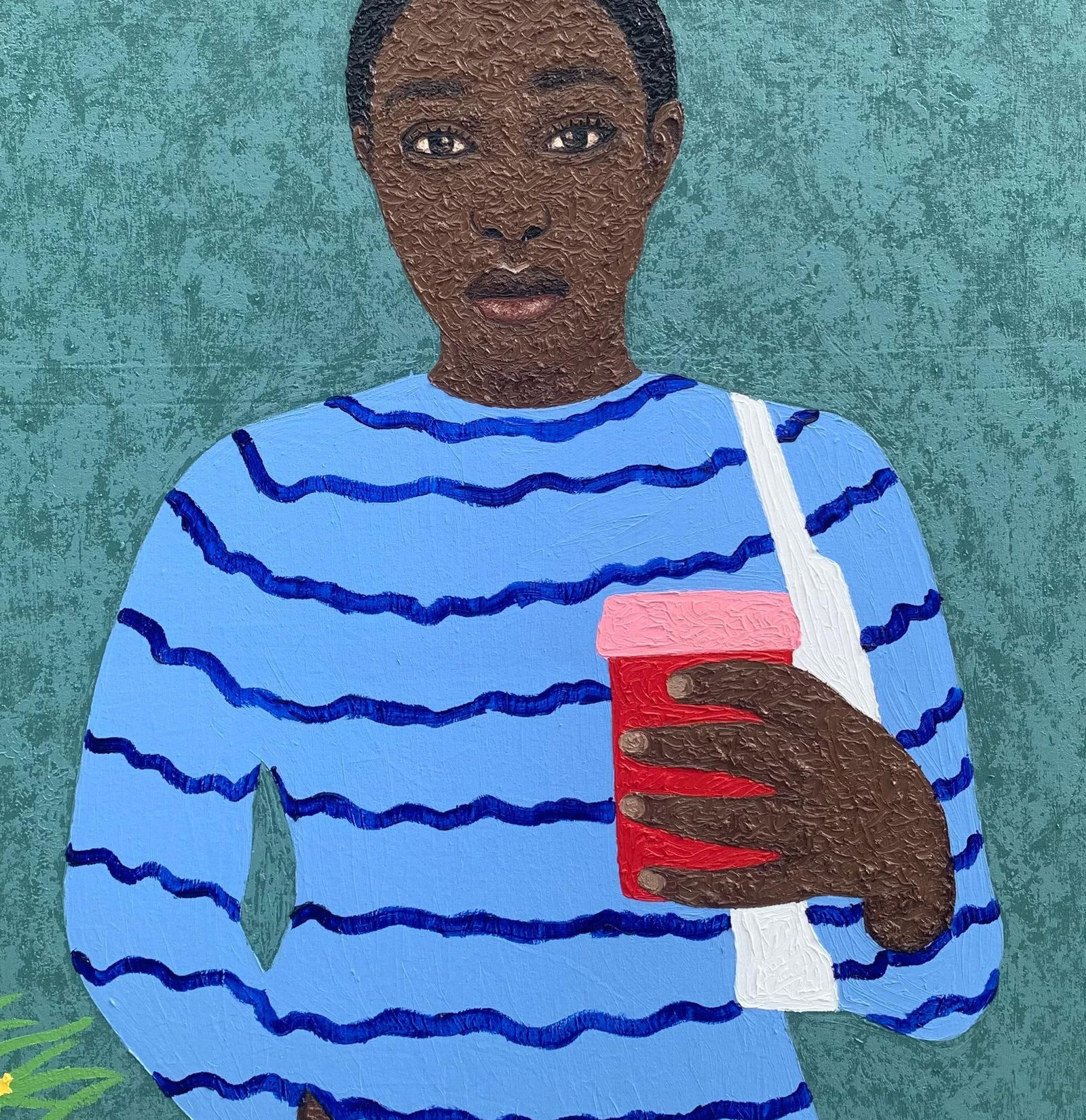 Joshua Salami, Blue Sleeve 2 - 21st Century, Contemporary, Figurative Portrait, Modern, Women, 2024 - 3