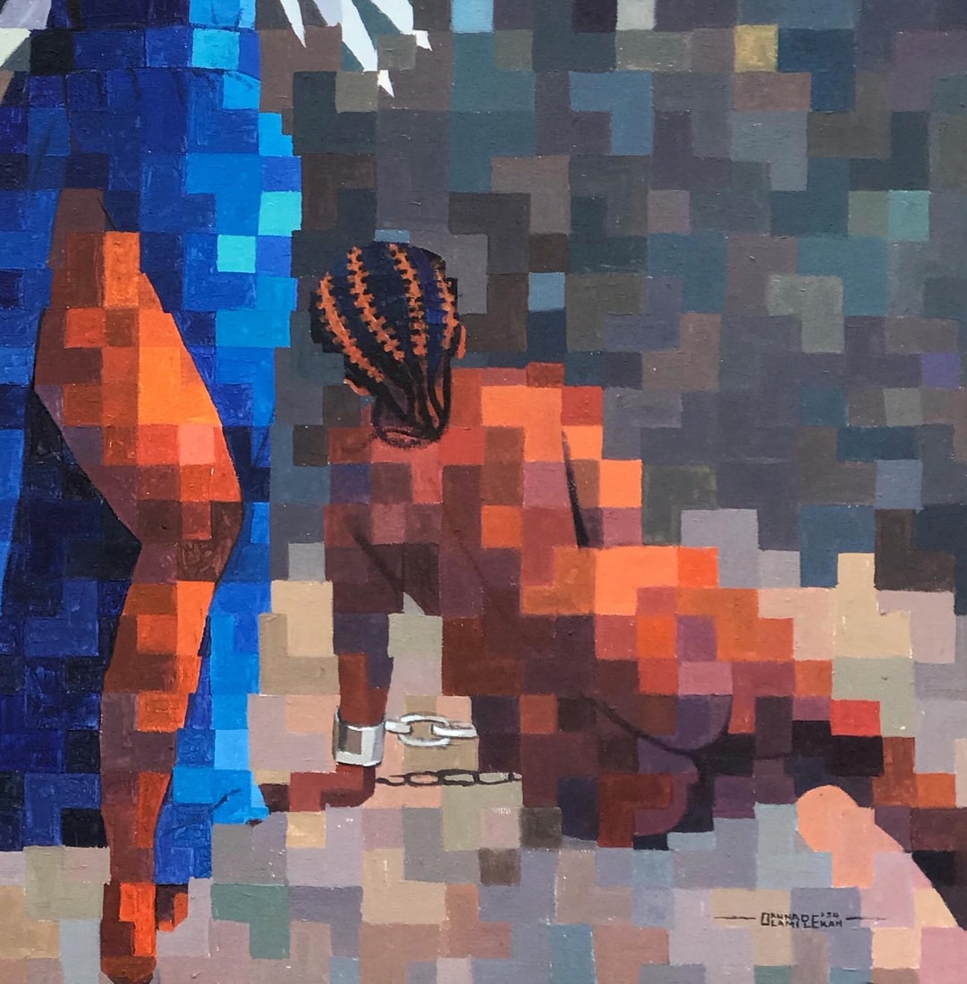 Olamilekan Okunade, An Ode To Liberty -21st Century, Contemporary, Figurative, Pixelated - 9