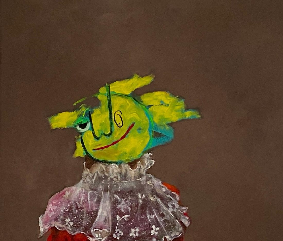 Wisdom Uche, Red Dress - 21st Century, Contemporary, Figurative, Neo-Expressionism, Love, 2024 - 5