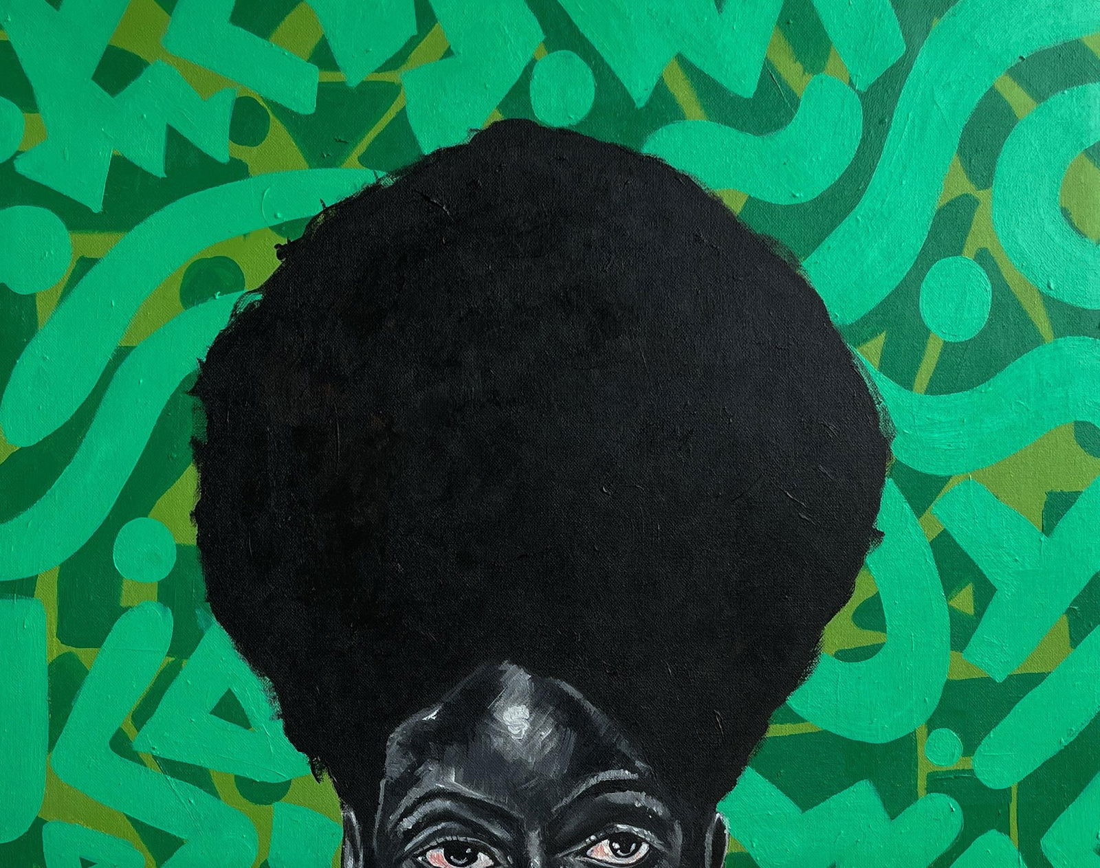 Oluwafemi Akanmu, Black Heritage 5 - 21st Century, Contemporary, Figurative, African, Woman, Hair, - 3