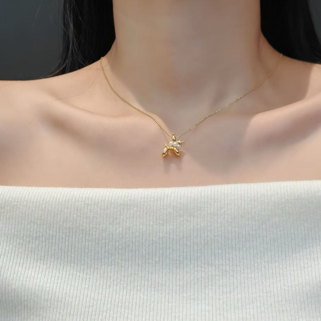 Sterling Silver Pendant with 5 Freshwater Akoya Pearls, 3-3.5mm - 6