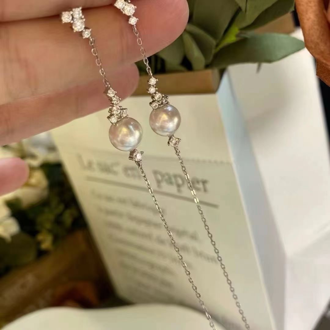 Sterling Silver Jewelry with 8-9mm Near-Round Freshwater Pearls - 4