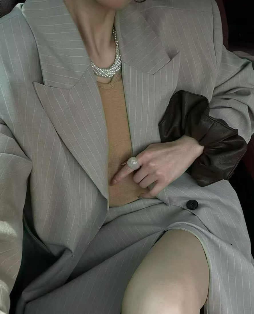 3-4mm Aurora Freshwater Pearl Baby Chain Necklace, Approx. 40cm - 3