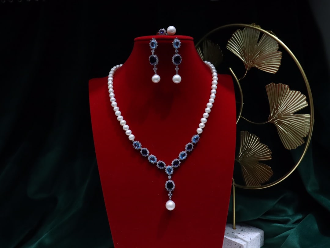 Red Cord Bracelet with 6-7mm Natural Freshwater Pearls - 9