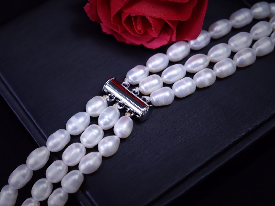 Adjustable Open Band Ring with 8-9mm Natural Tahitian Black Pearl, Sterling Silver - 4