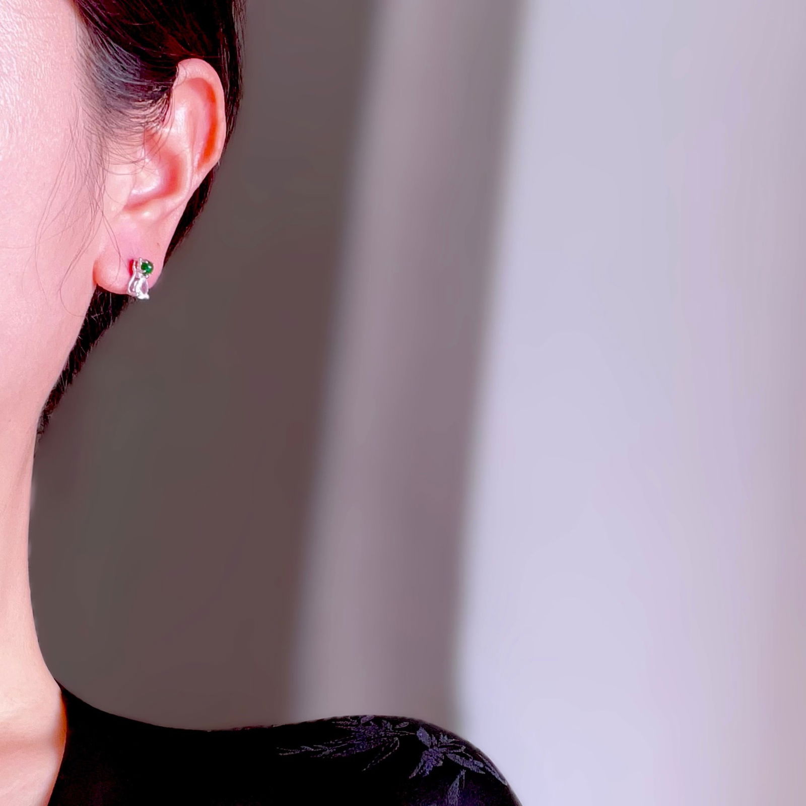 Starry Sky Sterling Silver Ring with 8-8.5mm Akoya Pearls - 10