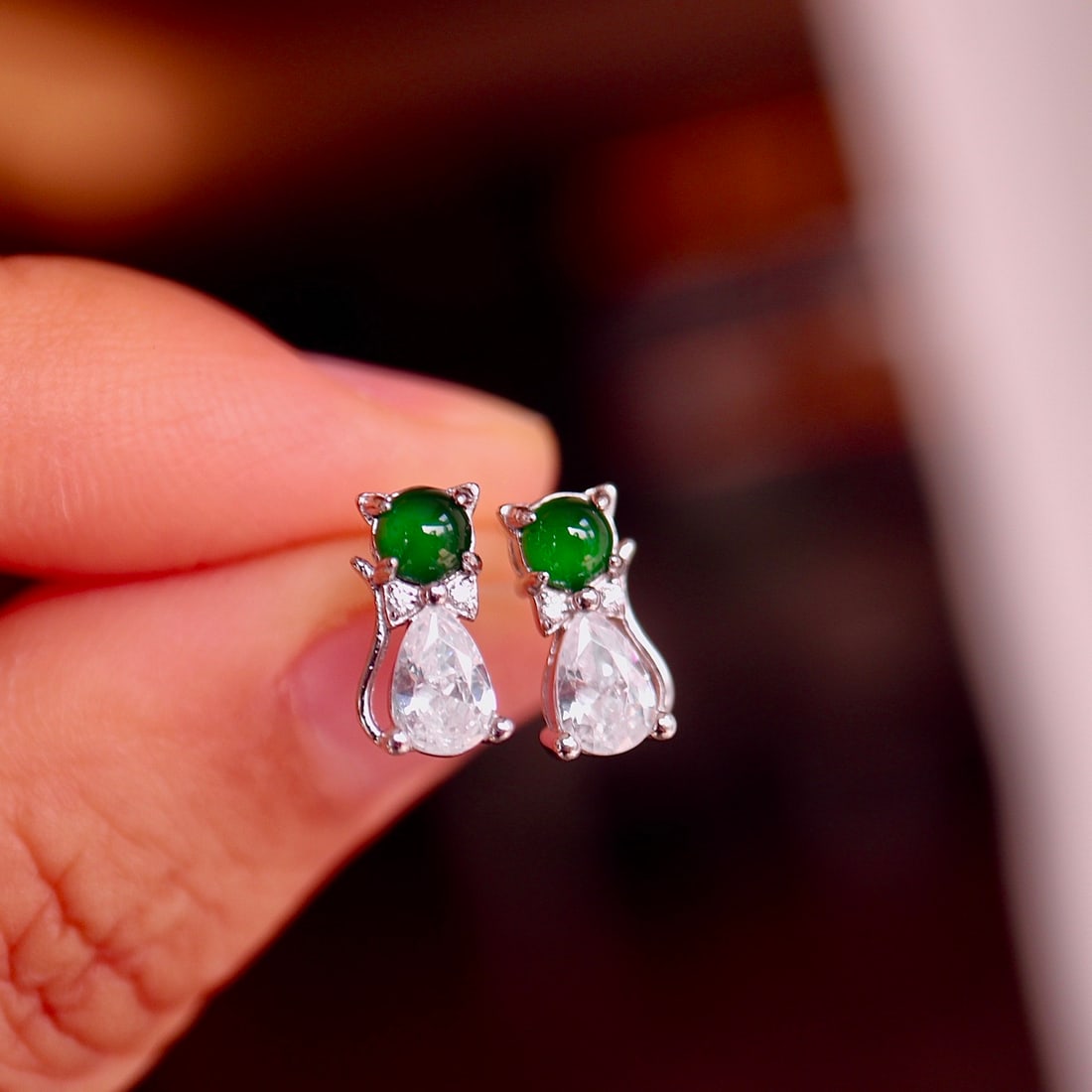 Starry Sky Sterling Silver Ring with 8-8.5mm Akoya Pearls - 8