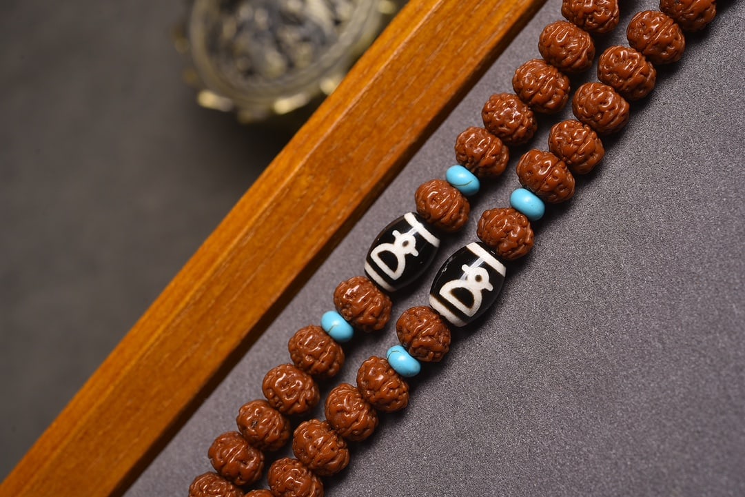 108-Bead Multi-Strand Vajra Bodhi Bracelet/Necklace, 9+mm Beads, Approx. 66.66g - 5