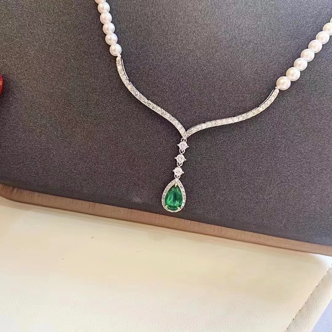 S925 Sterling Silver Baby Pearl Necklace, 5mm Near-Round Pearls - 2