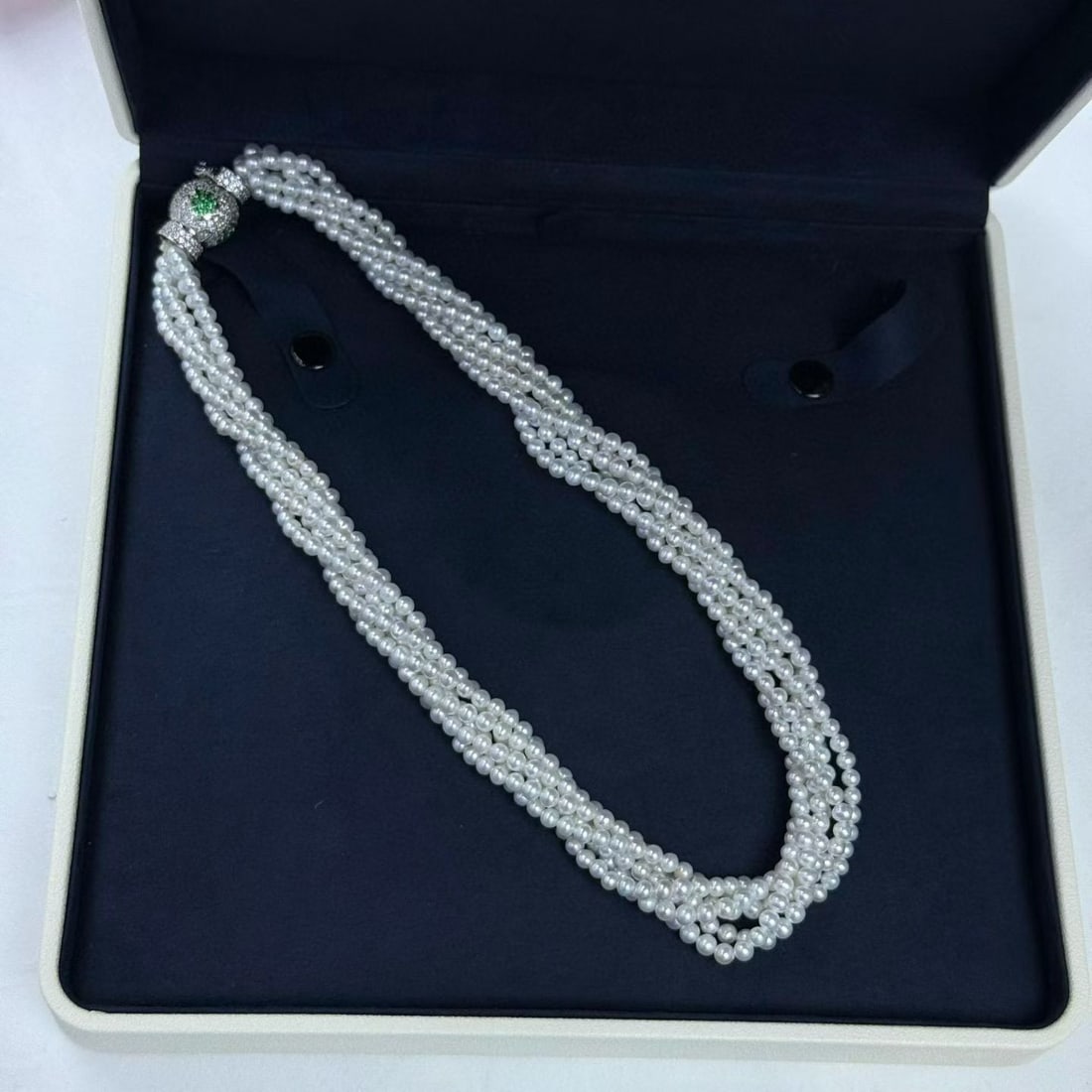 Vintage 42cm Choker Necklace and Earrings Set with 4-5mm Natural Freshwater Pearls - 3