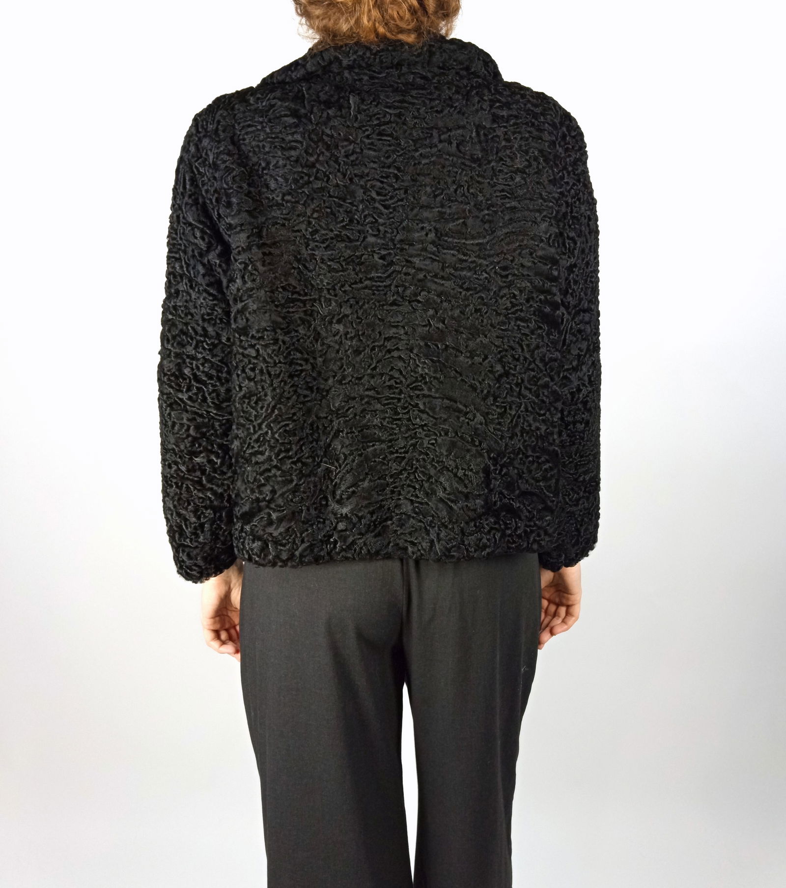 BLACK KARABUL FUR JACKET EU: L - US:18 - 5