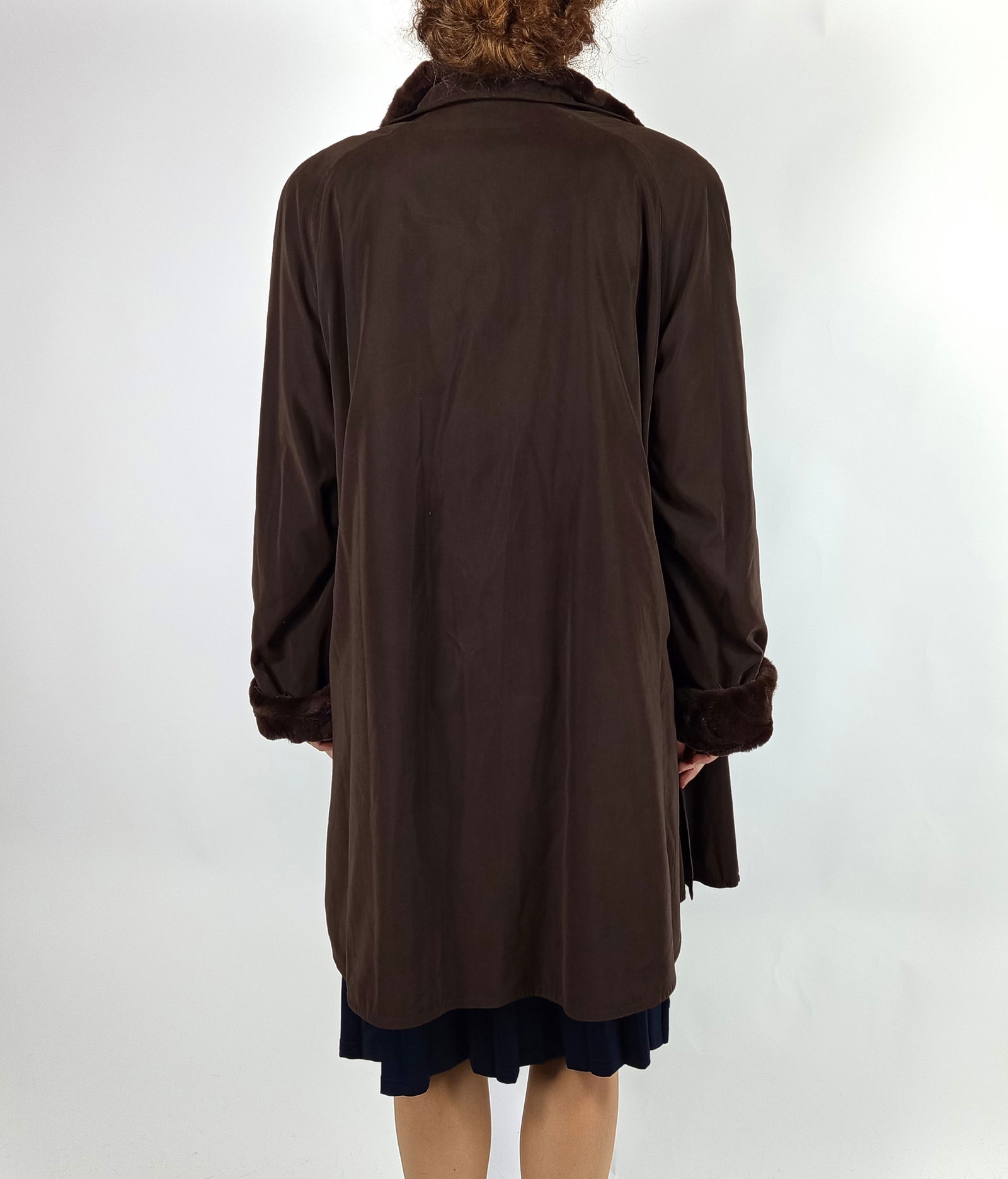 PARKA COAT SHEARED MINK FUR INNER EU: 3XL ; US: 26 - 8