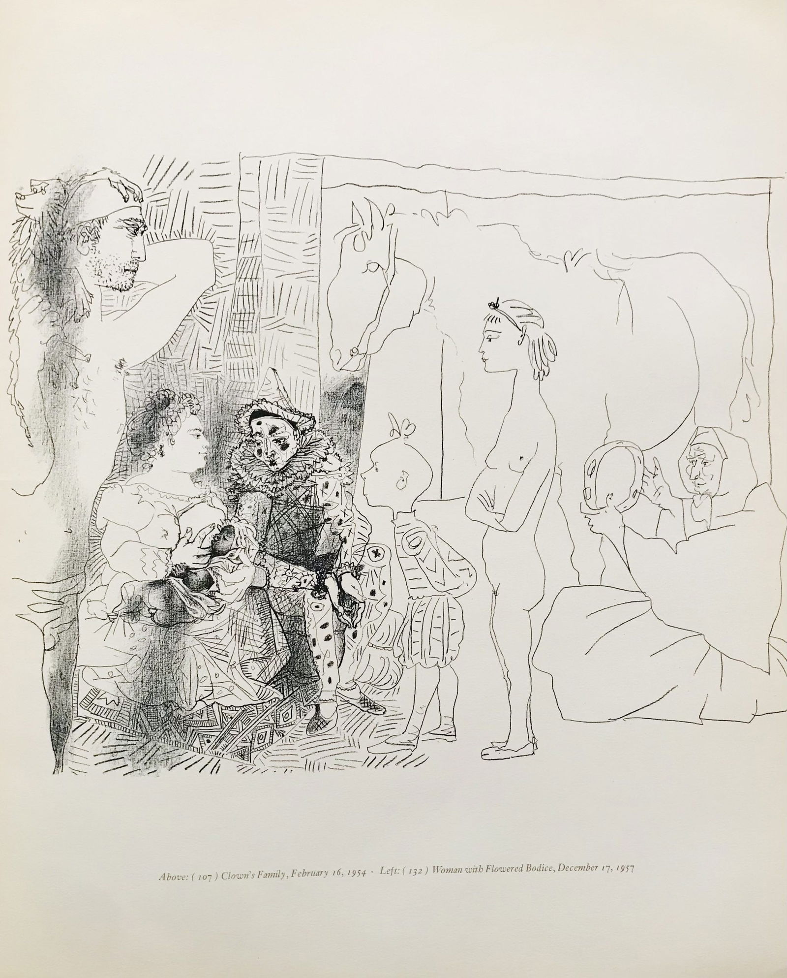 1959 Picasso lithograph Clown's Family (1 of 1)