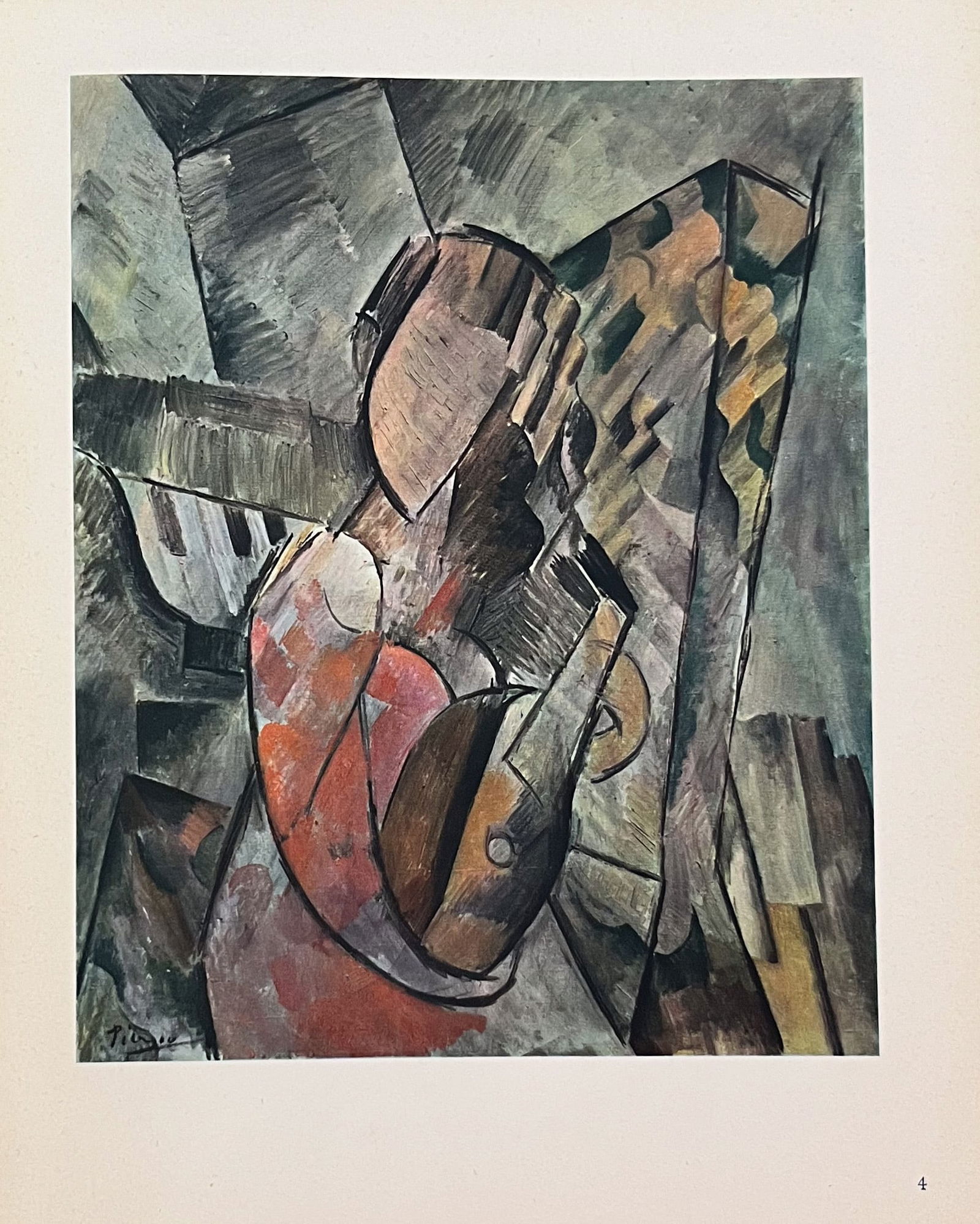 Picasso Heliogravure 4 Femme a la guitare 1946: Title: Picasso Heliogravure 4 Femme a la guitare 1946 Artist: Picasso, Variety of Picasso Description: Artist: Pablo Picasso Title: Femme a la guitare Medium: Heliogravure 4 Marks: Not signed, not num