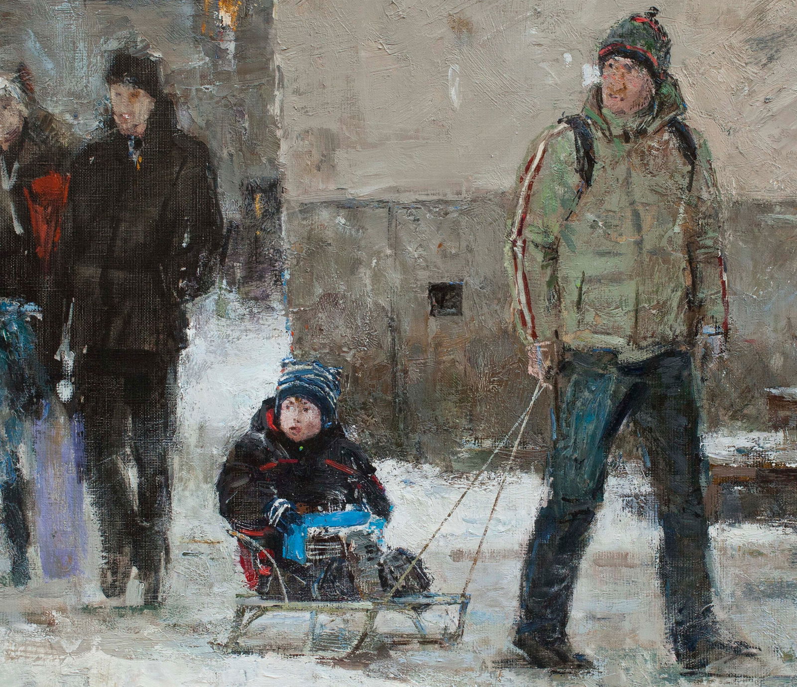 Oil painting Christmas present Ukrainian Artist - 2