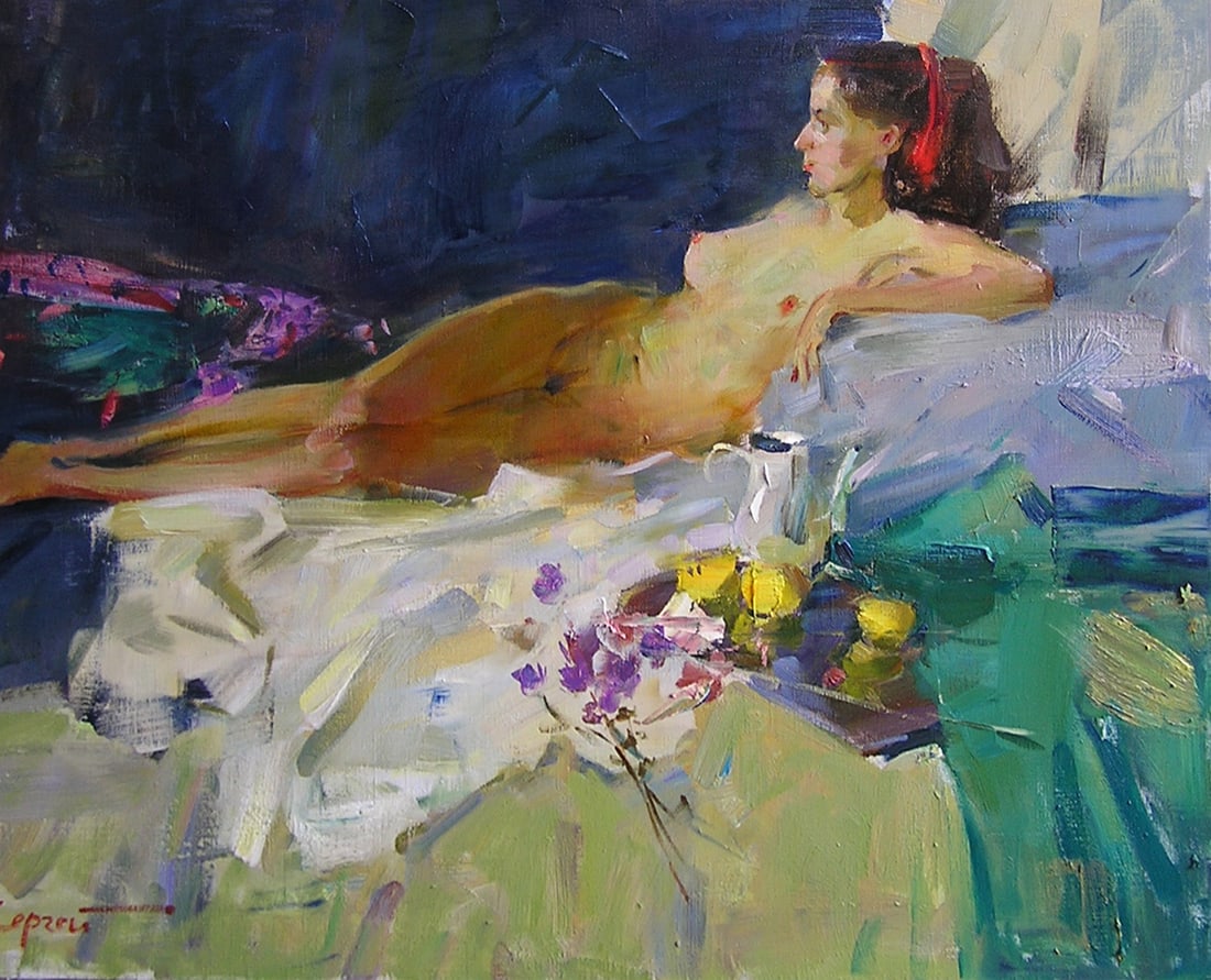 Oil painting Figure Serg Kovalenko: Title: Oil painting Figure Serg Kovalenko Description: 13SK Painter: Serg Kovalenko Size: 65x50 cm/25.6x19.7 inches Components: oil, canvas Original painting CONDITION: exellent ERA: modernGraduated