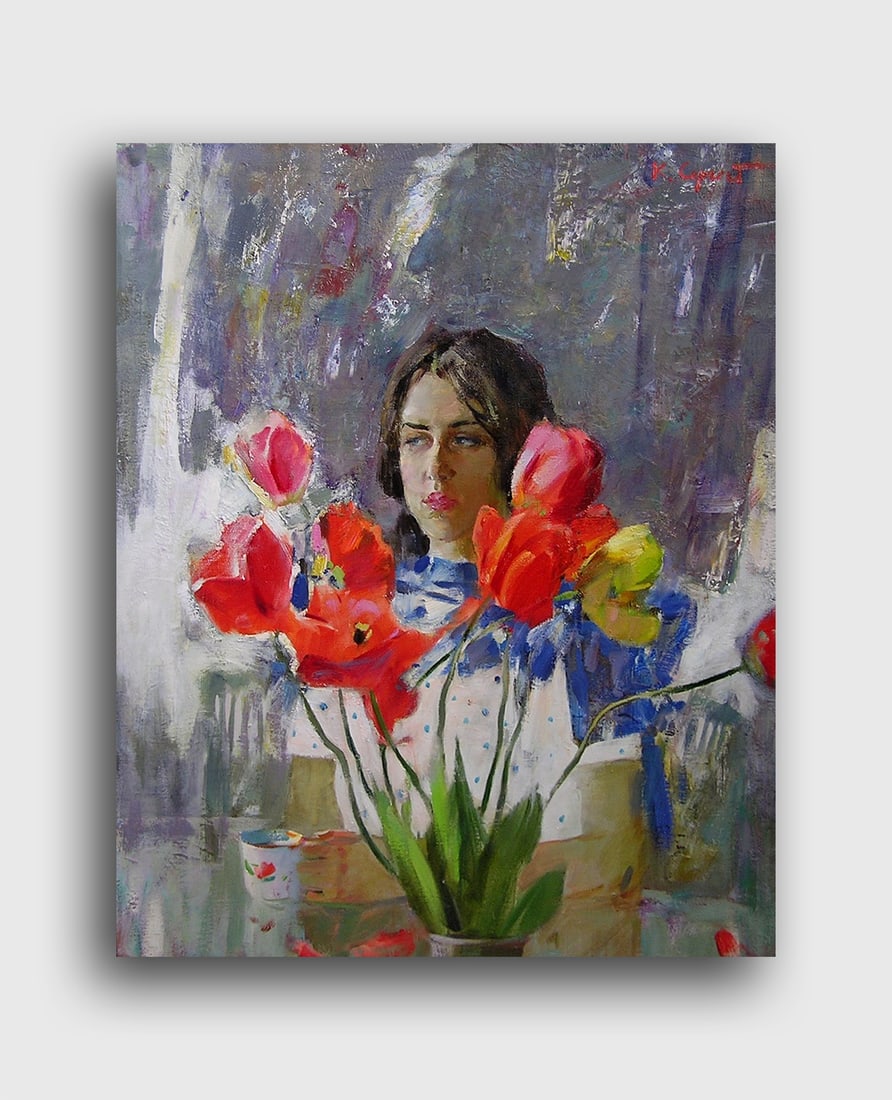 Oil painting Morning coffee Serg Kovalenko - 2