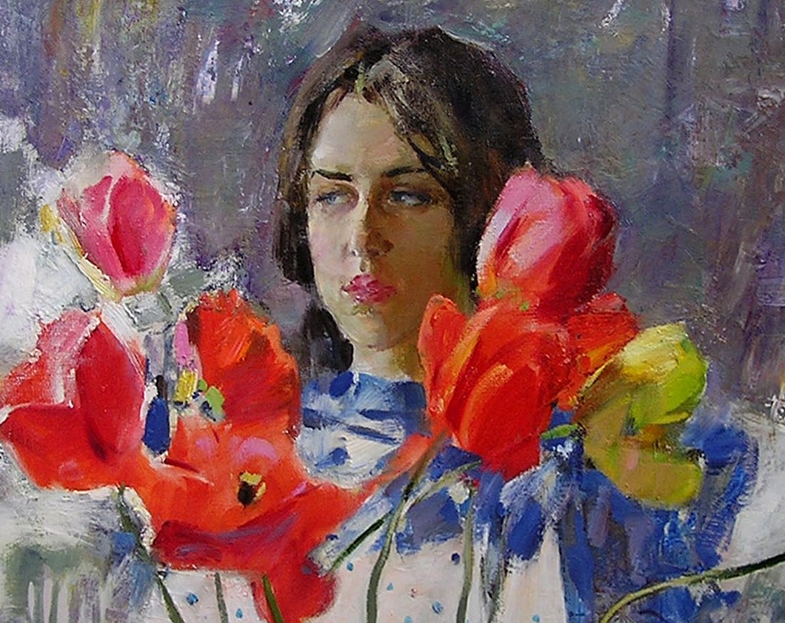 Oil painting Morning coffee Serg Kovalenko - 5