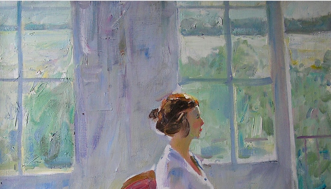 Oil painting On the porch Serg Kovalenko - 9