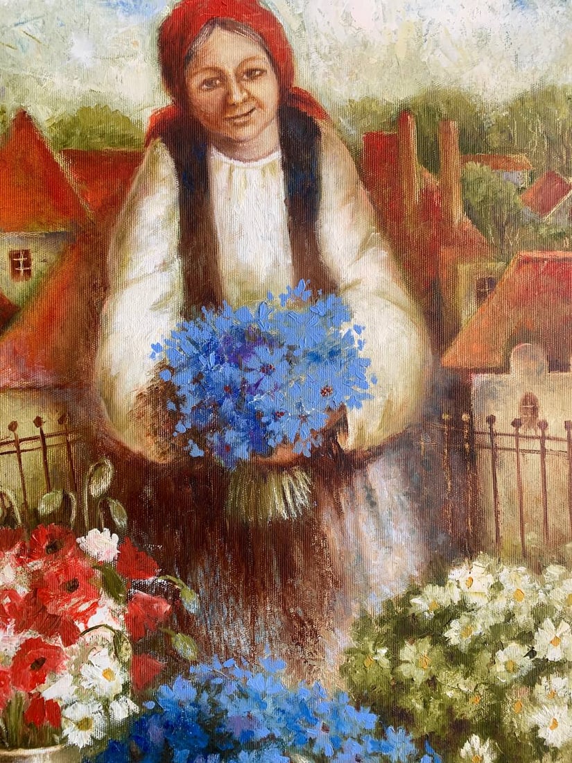 Oil painting buy flowers please Maria Mitrick - 2