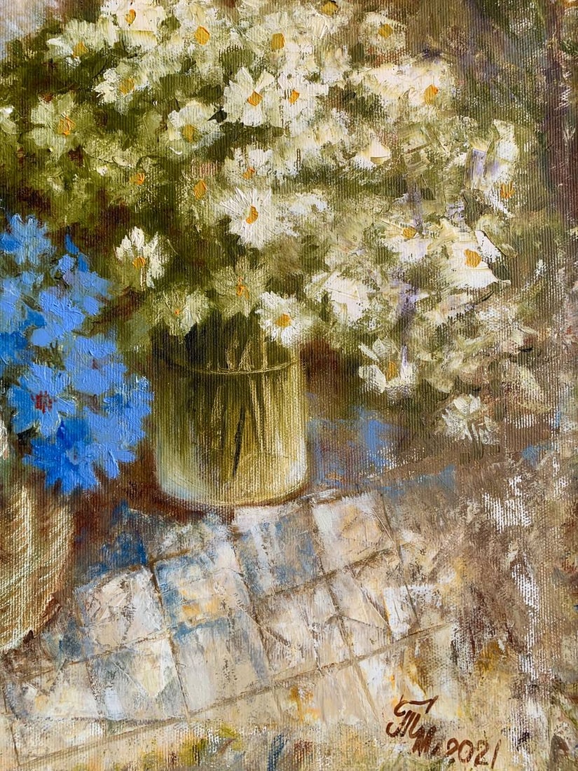 Oil painting buy flowers please Maria Mitrick - 4