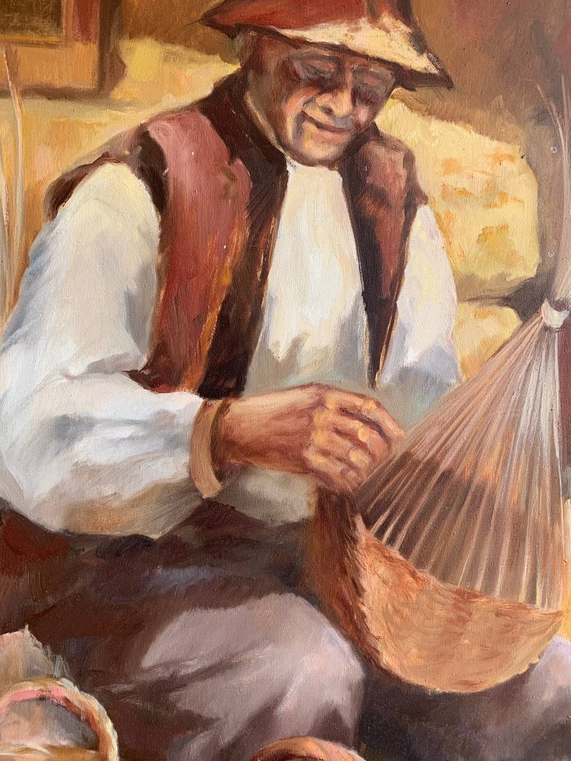 Oil painting Red vine Maria Mitrick - 2