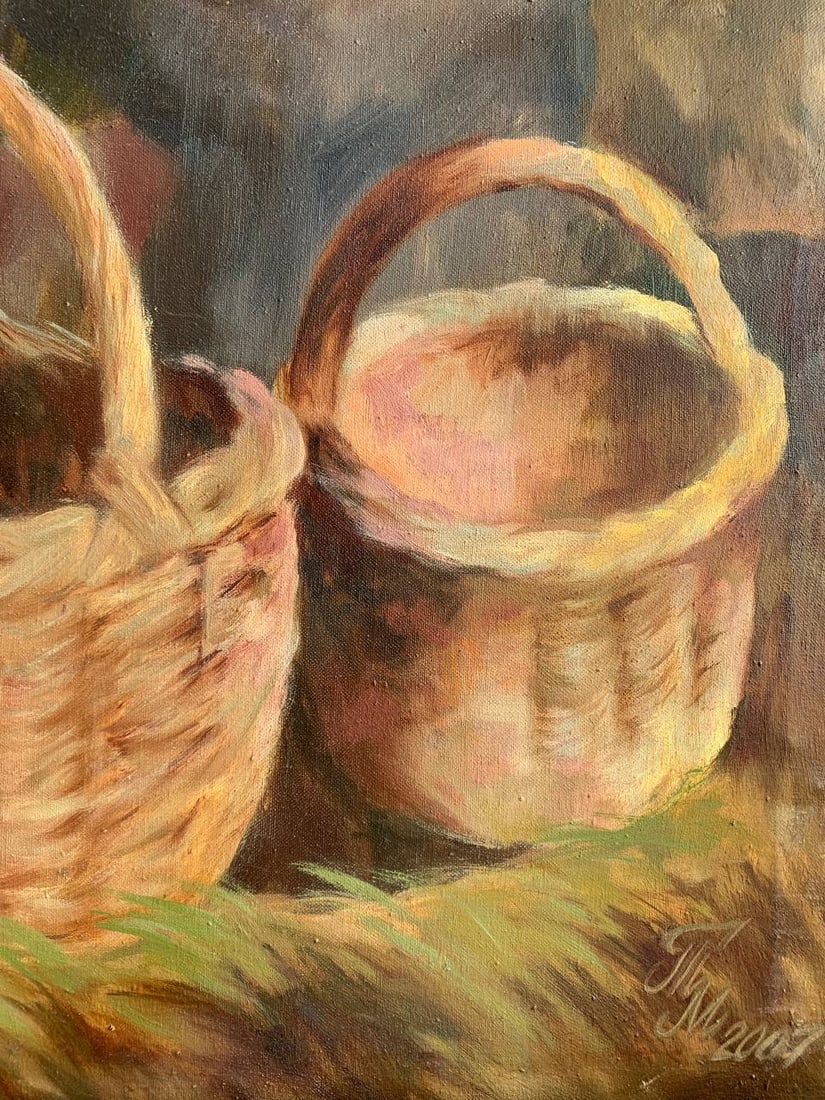 Oil painting Red vine Maria Mitrick - 4