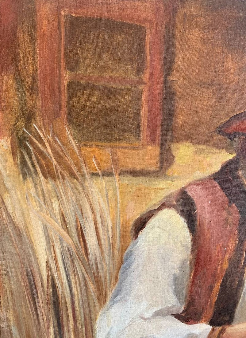 Oil painting Red vine Maria Mitrick - 6