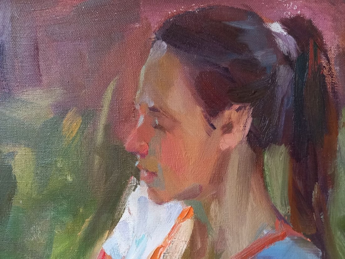 Oil painting Tanyusha dreamed Alex Ditriev - 7