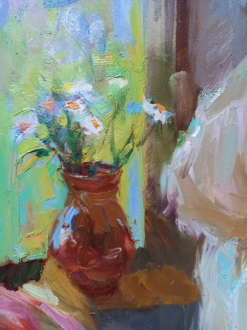 Oil painting Dinner Alex Ditriev - 4