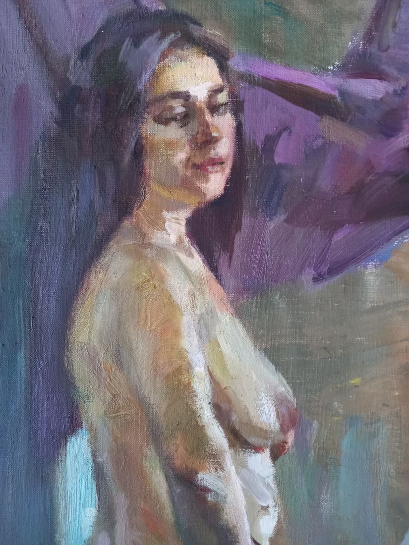 Oil painting In purple Alex Ditriev - 3