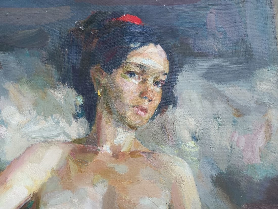 Oil painting Figure with domra Alex Ditriev - 11