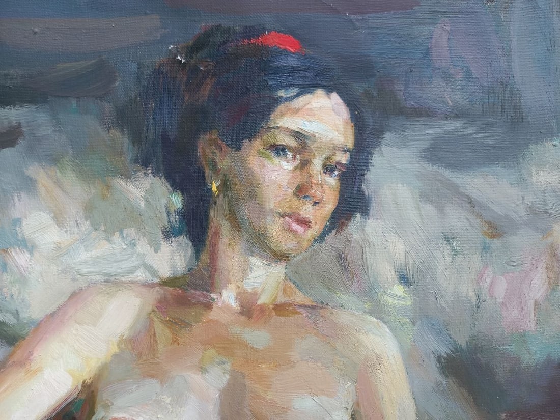 Oil painting Figure with domra Alex Ditriev - 12