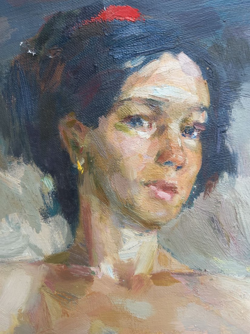 Oil painting Figure with domra Alex Ditriev - 5