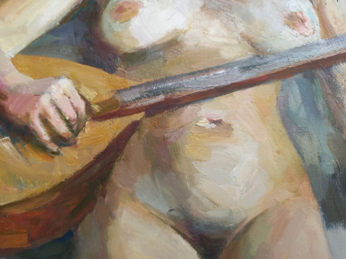 Oil painting Figure with domra Alex Ditriev - 6