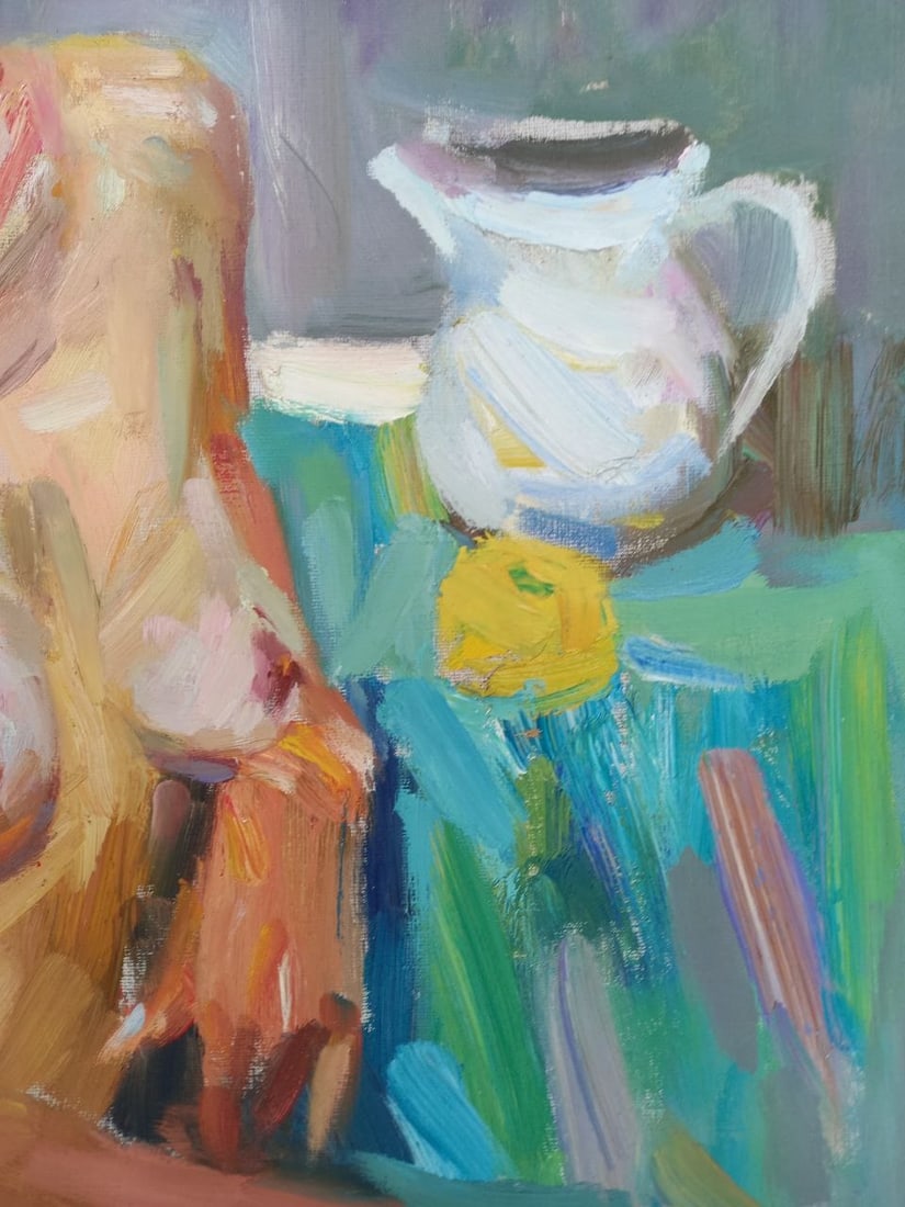 Oil painting By lamplight Alex Ditriev - 2