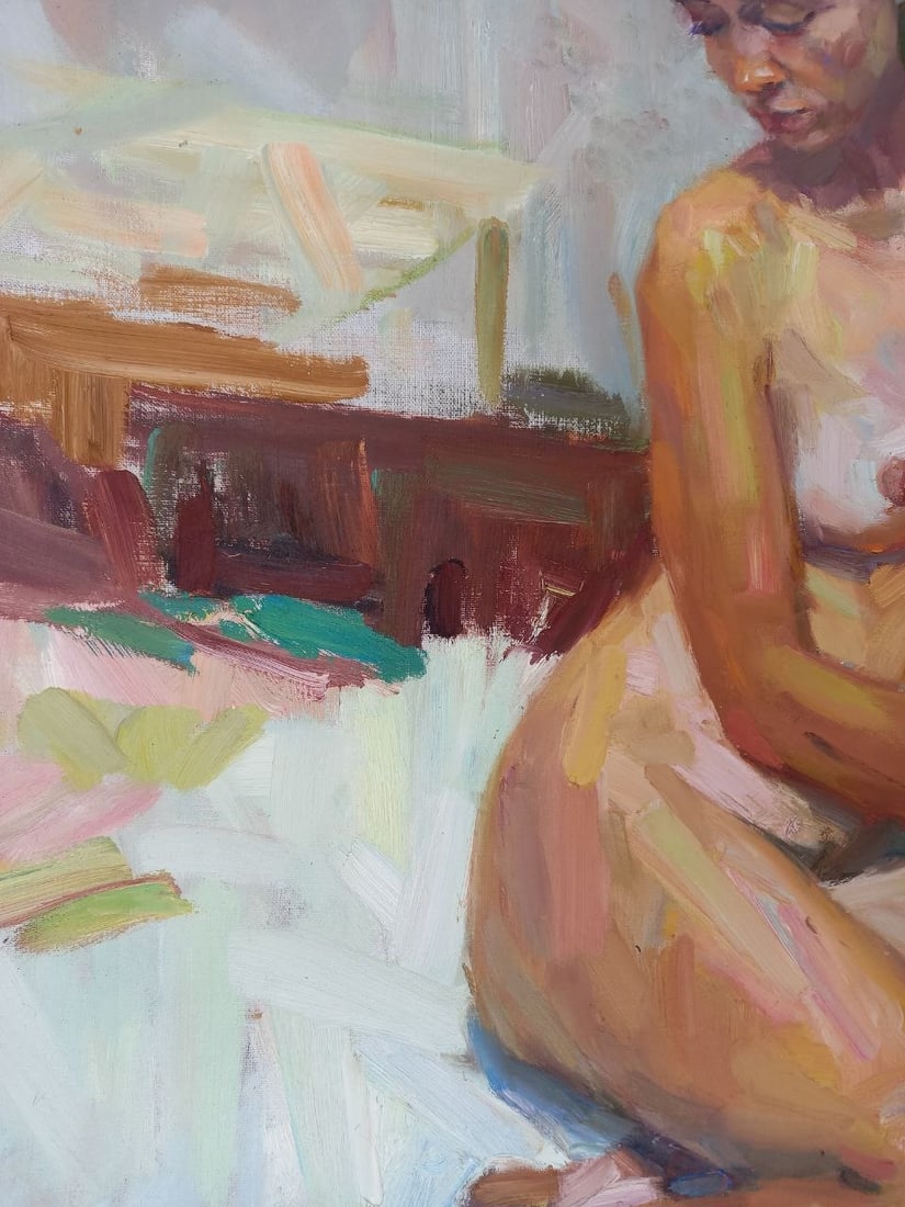 Oil painting By lamplight Alex Ditriev - 4