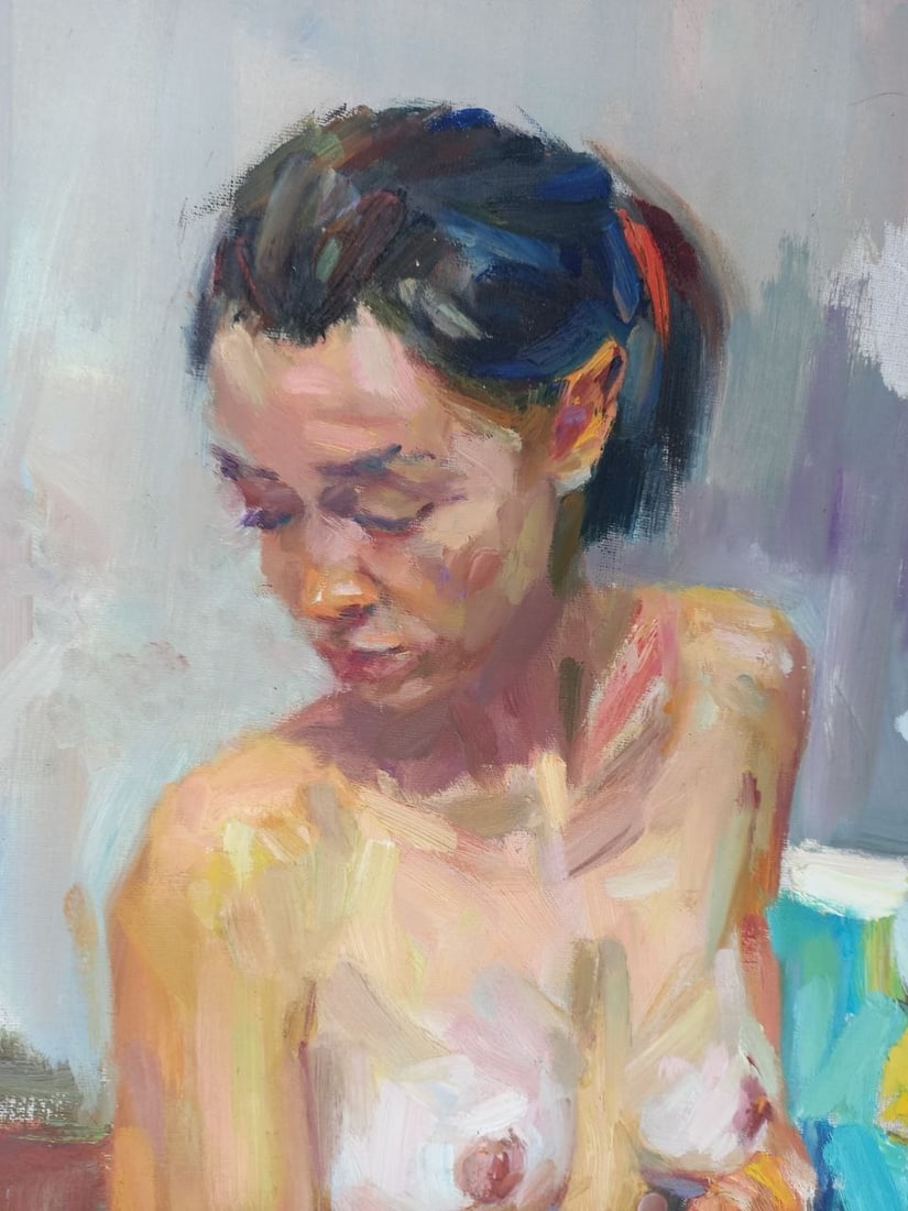 Oil painting By lamplight Alex Ditriev - 8