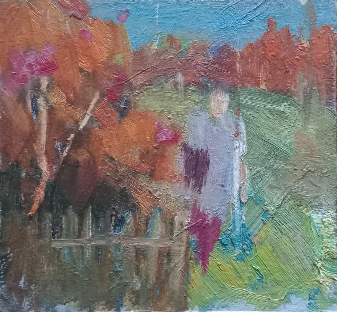 Oil painting Etude Alex Ditriev: Title: Oil painting Etude Alex Ditriev Description: 414AD Painter: Alex Ditriev Size: 23x21 cm/ 9.05x8.27 inches Components: oil, cardboardOriginal painting from our collection ERA: Short information: