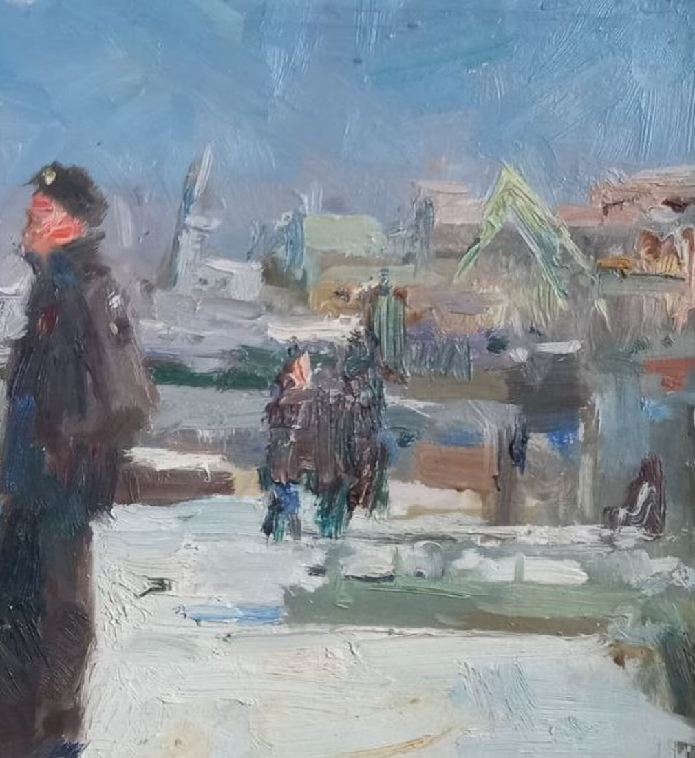 Oil painting On the pier Alex Ditriev - 2