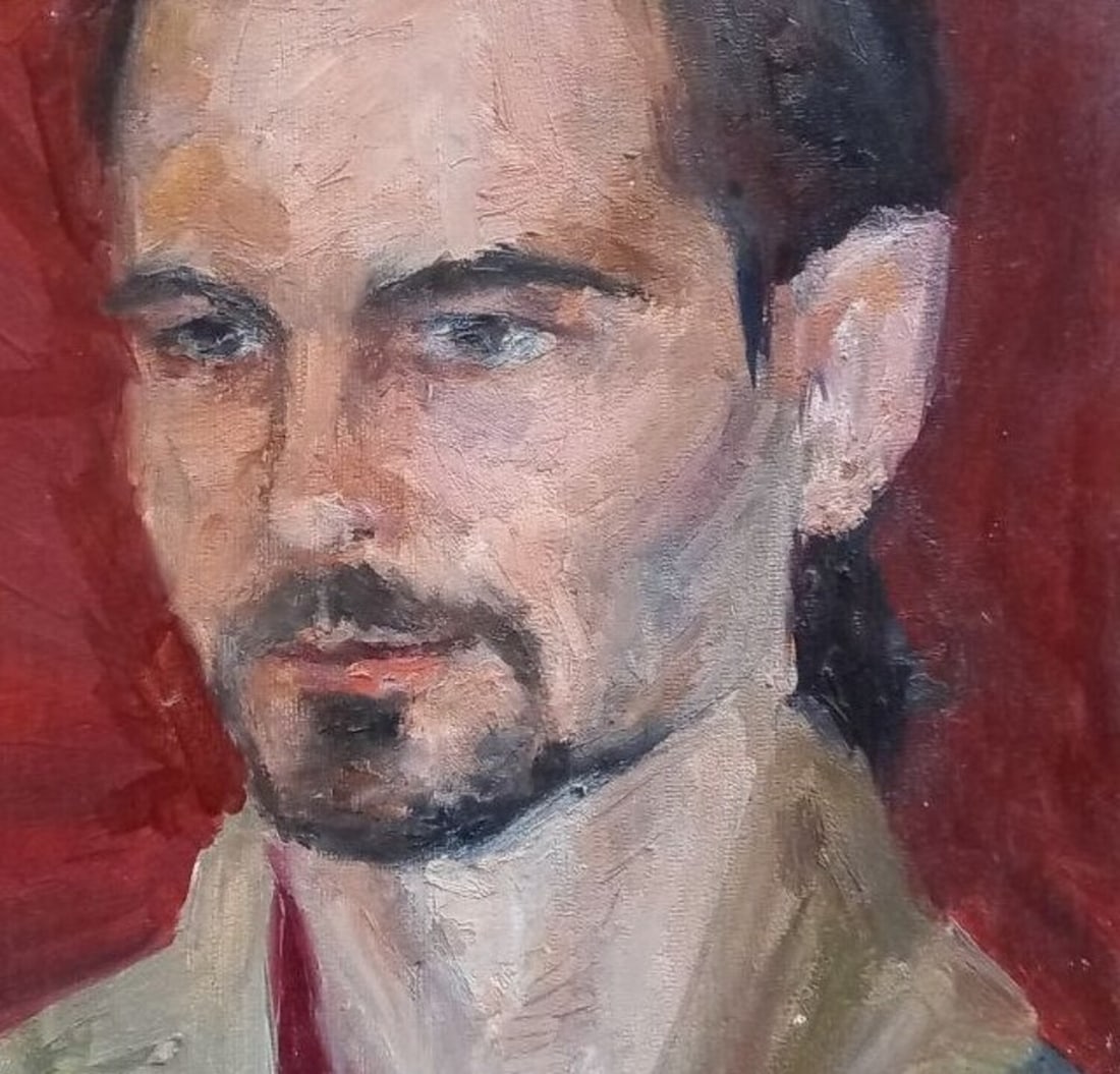 Oil painting Portrait of a student Alex Ditriev - 3