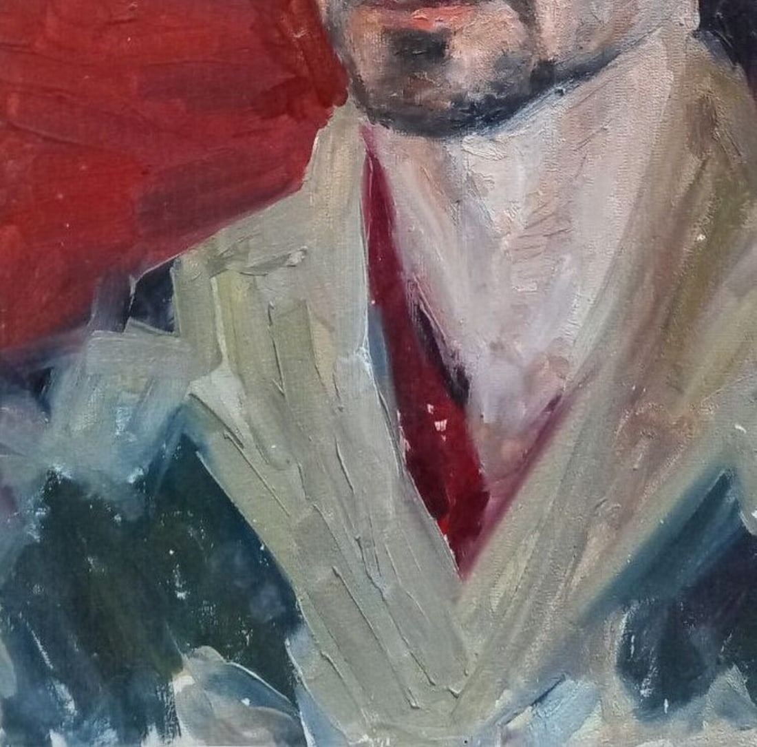Oil painting Portrait of a student Alex Ditriev - 4