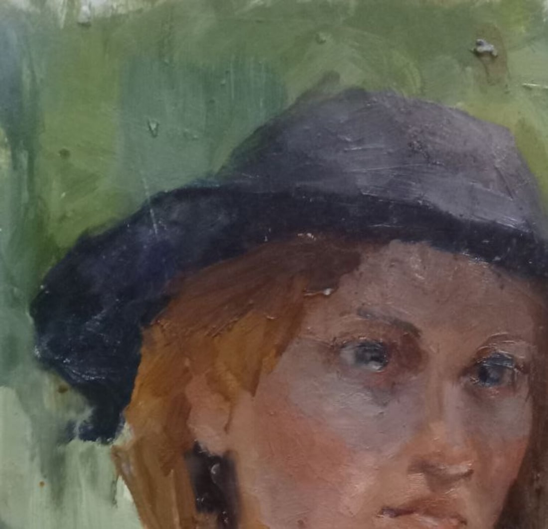 Oil painting Portrait en plein air Alex Ditriev - 5