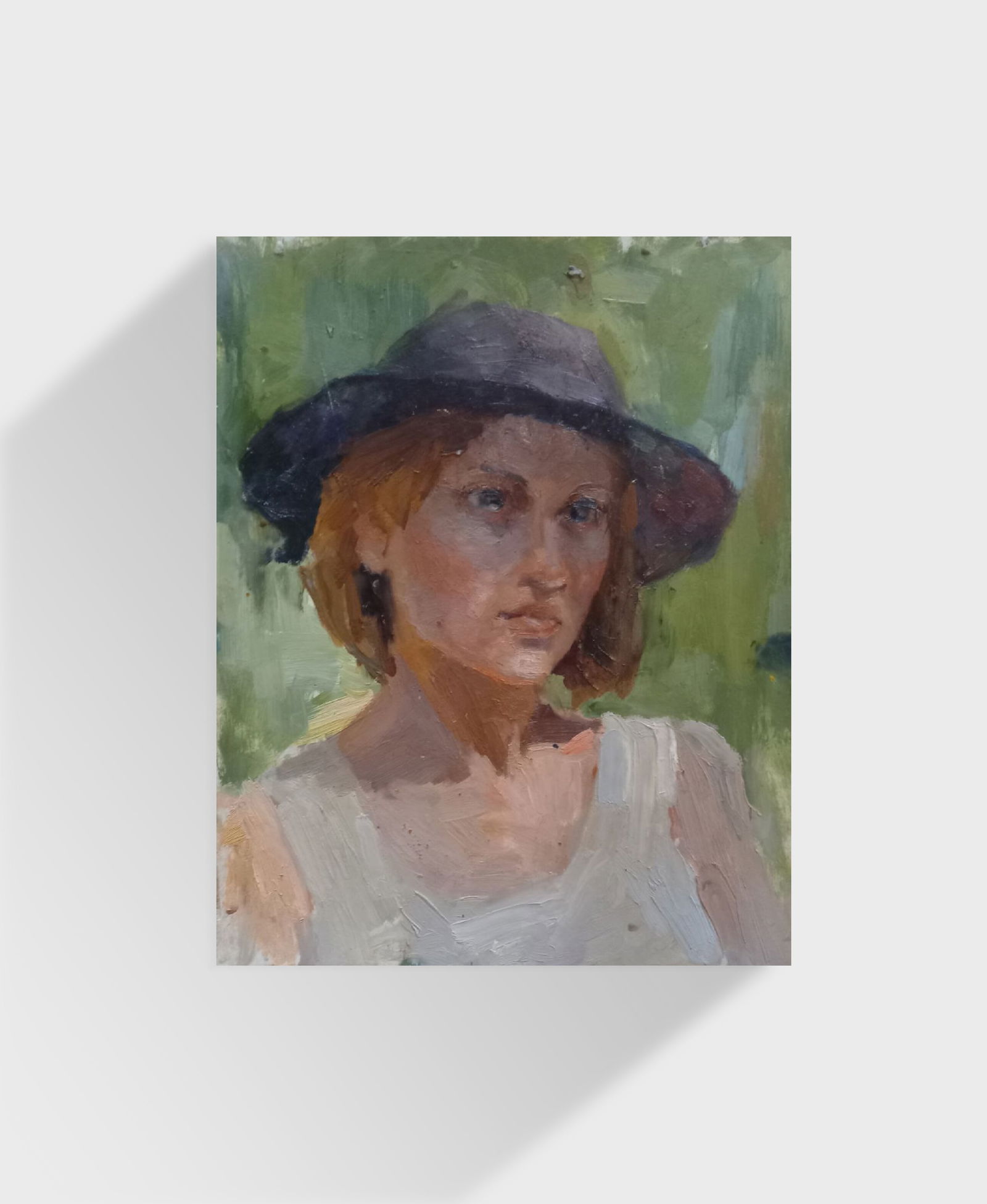 Oil painting Portrait en plein air Alex Ditriev - 6