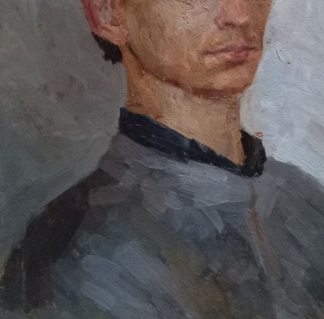 Oil painting Portrait of a friend. Artist Alexander Karol Alex Ditriev - 4