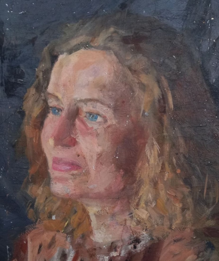 Oil painting Portrait of a model Alex Ditriev - 2