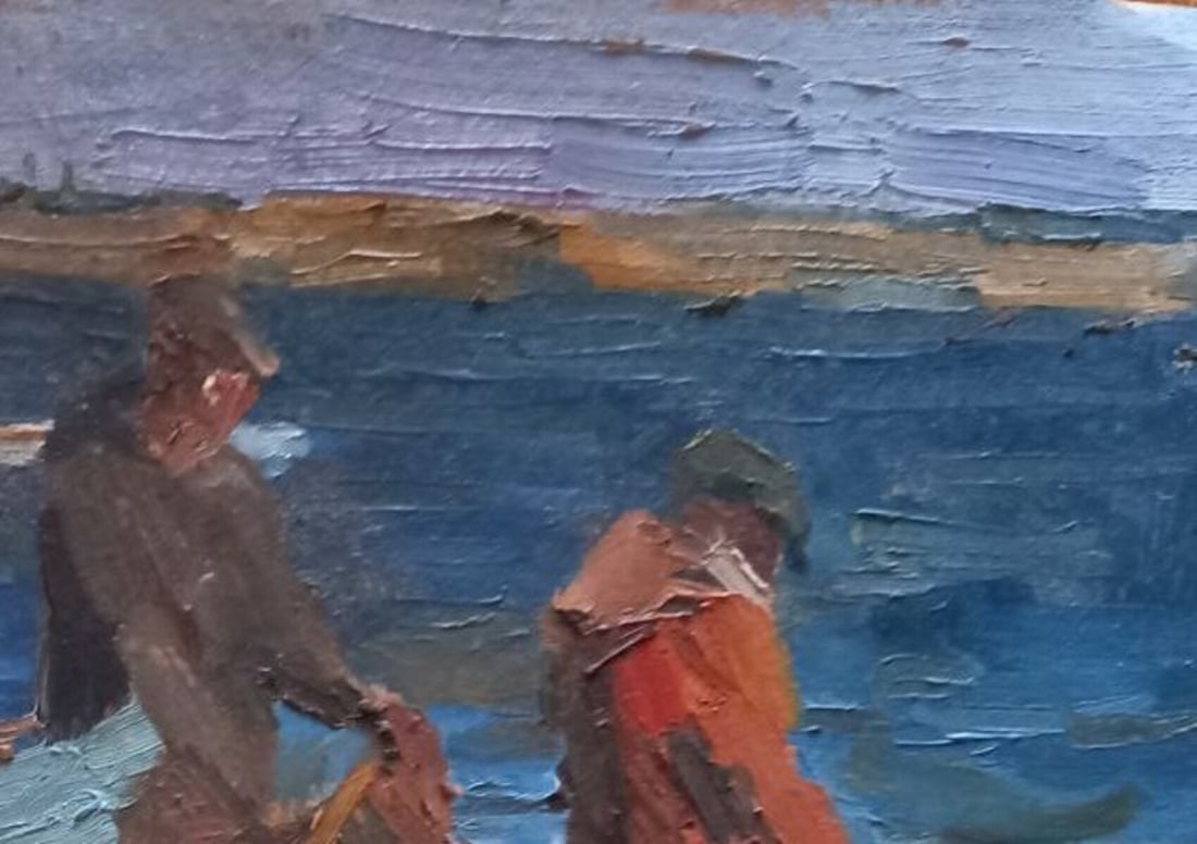 Oil painting Fishermen Alex Ditriev - 2