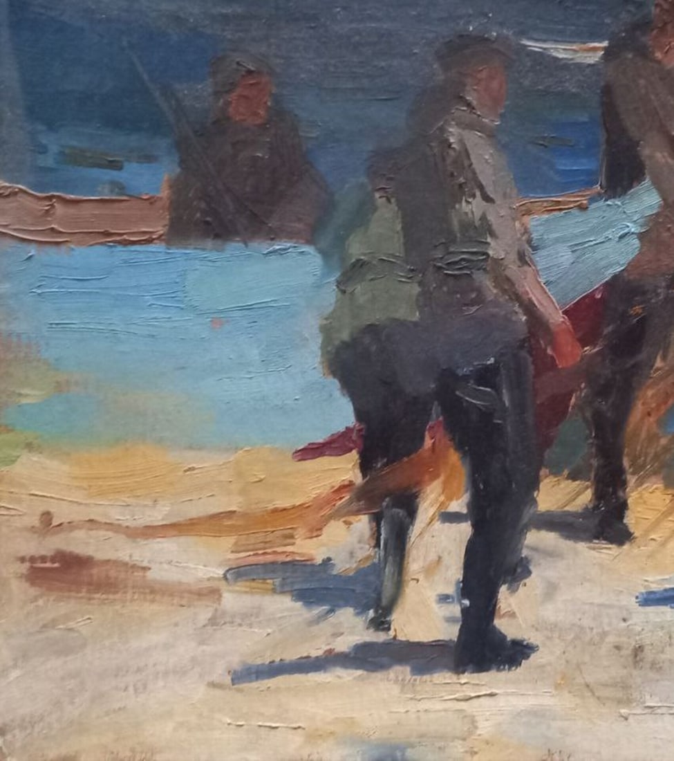 Oil painting Fishermen Alex Ditriev - 4