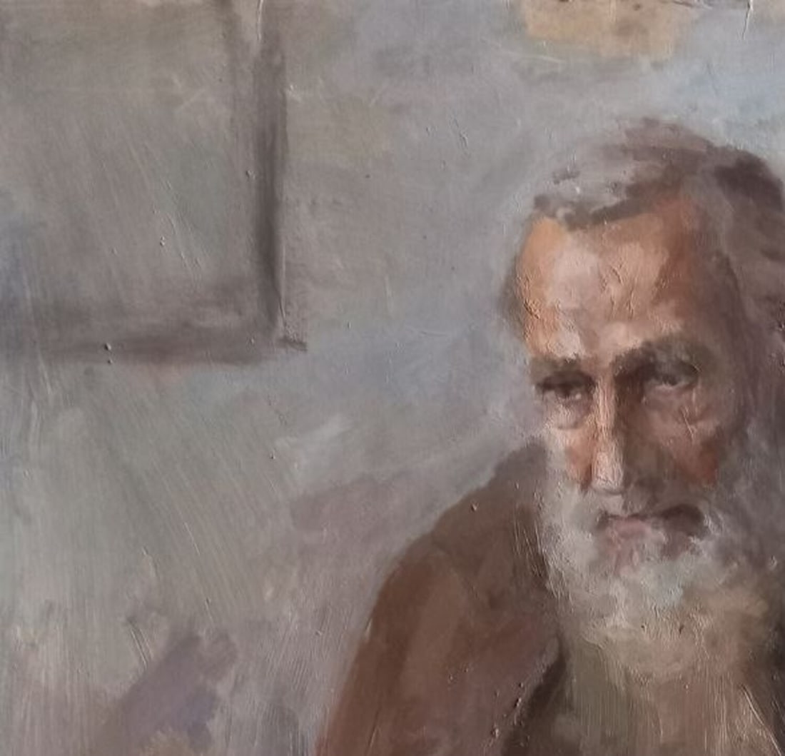 Oil painting Old man Alex Ditriev - 5